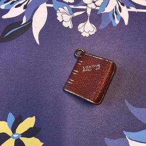 Vintage Leather Charm Book of London Airport